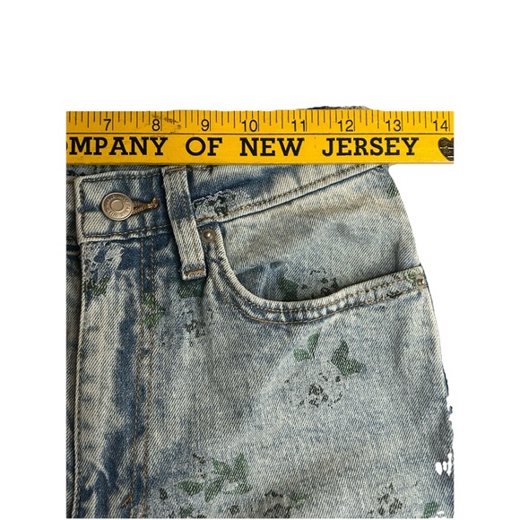 Target Wild Fable 90's Relaxed‎ Straight Jeans Size 00 Flowers New Denim NWT - Picture 7 of 11